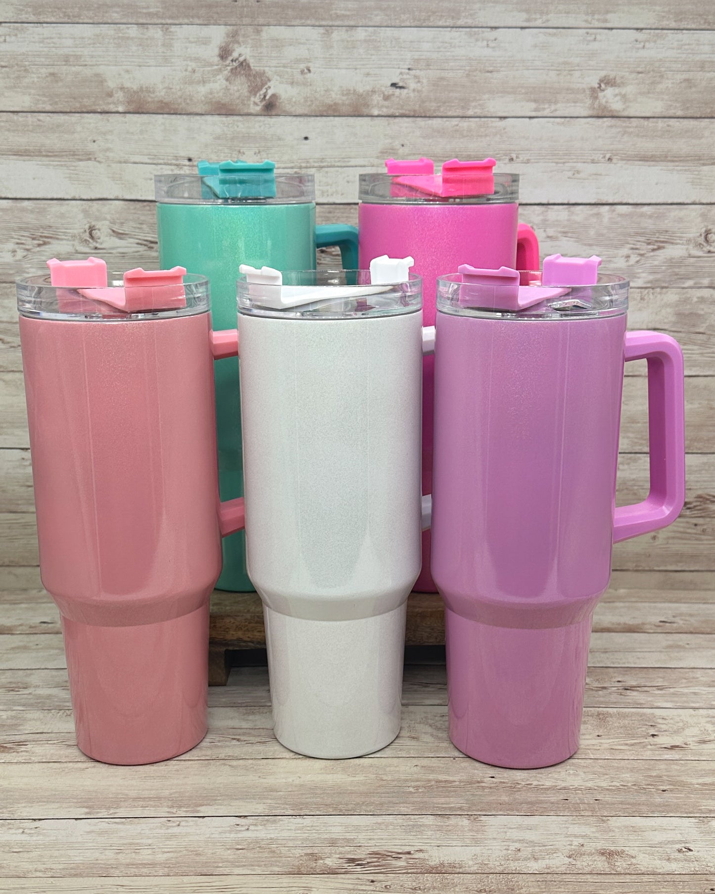 40oz Shimmer Handle Tumbler