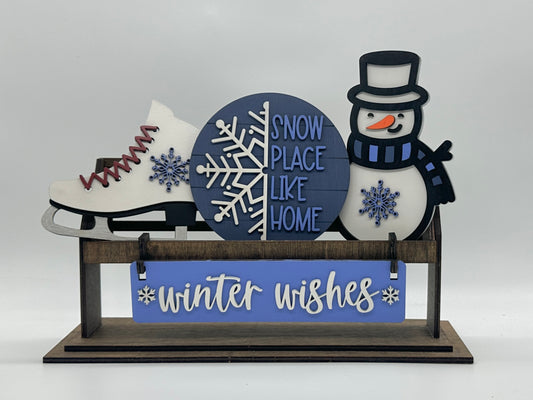 Winter Wishes Shelf Sitter Insert | Interchangeable Add On