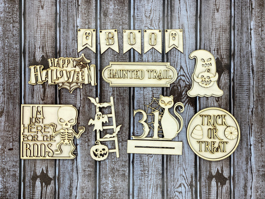 Halloween Tiered Tray DIY Kit | Unfinished Paint Your Own