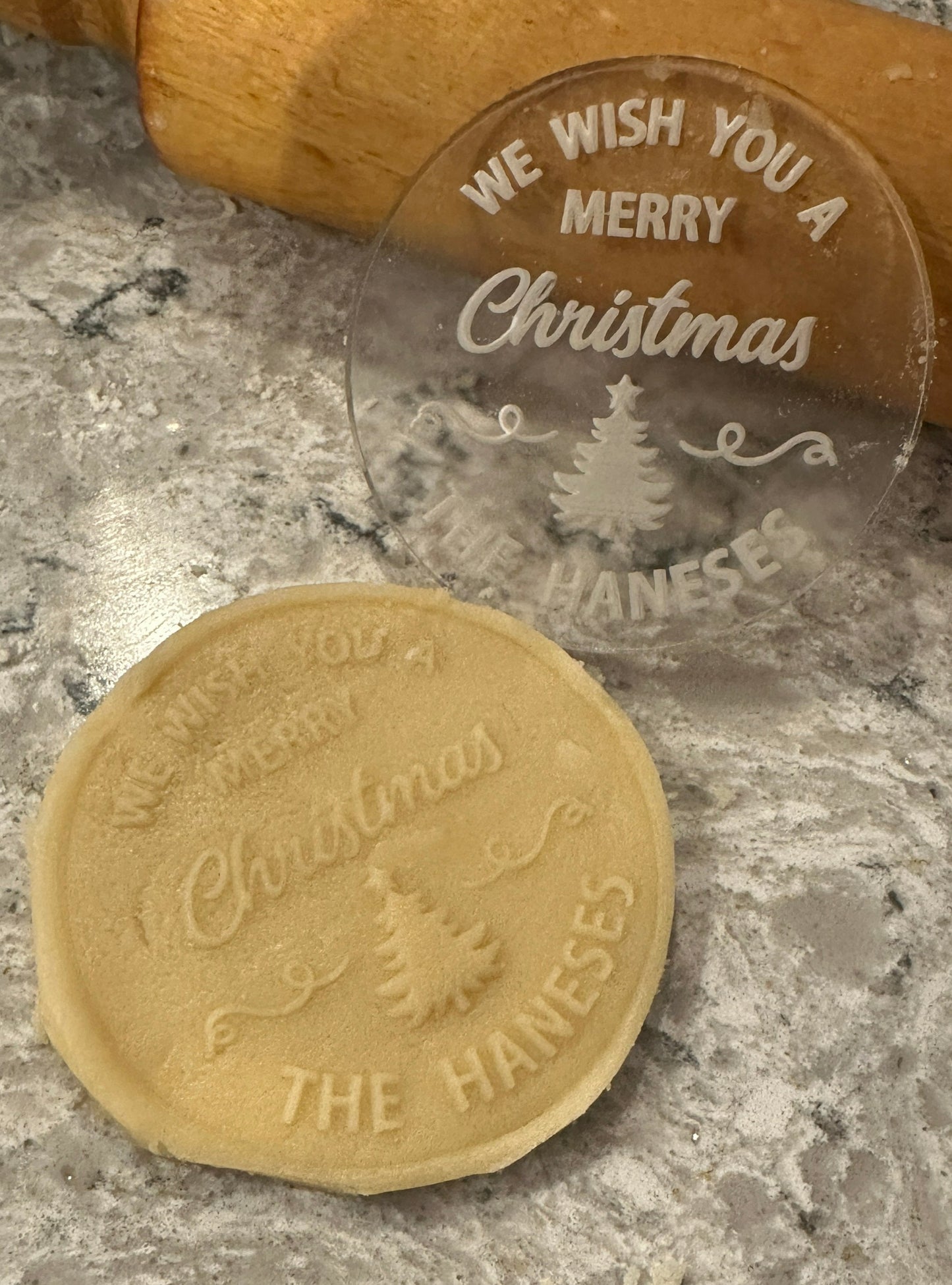 Personalized Christmas Cookie Stamp