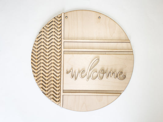 Boho Welcome Door Hanger DIY Kit | Unfinished | Paint Your Own