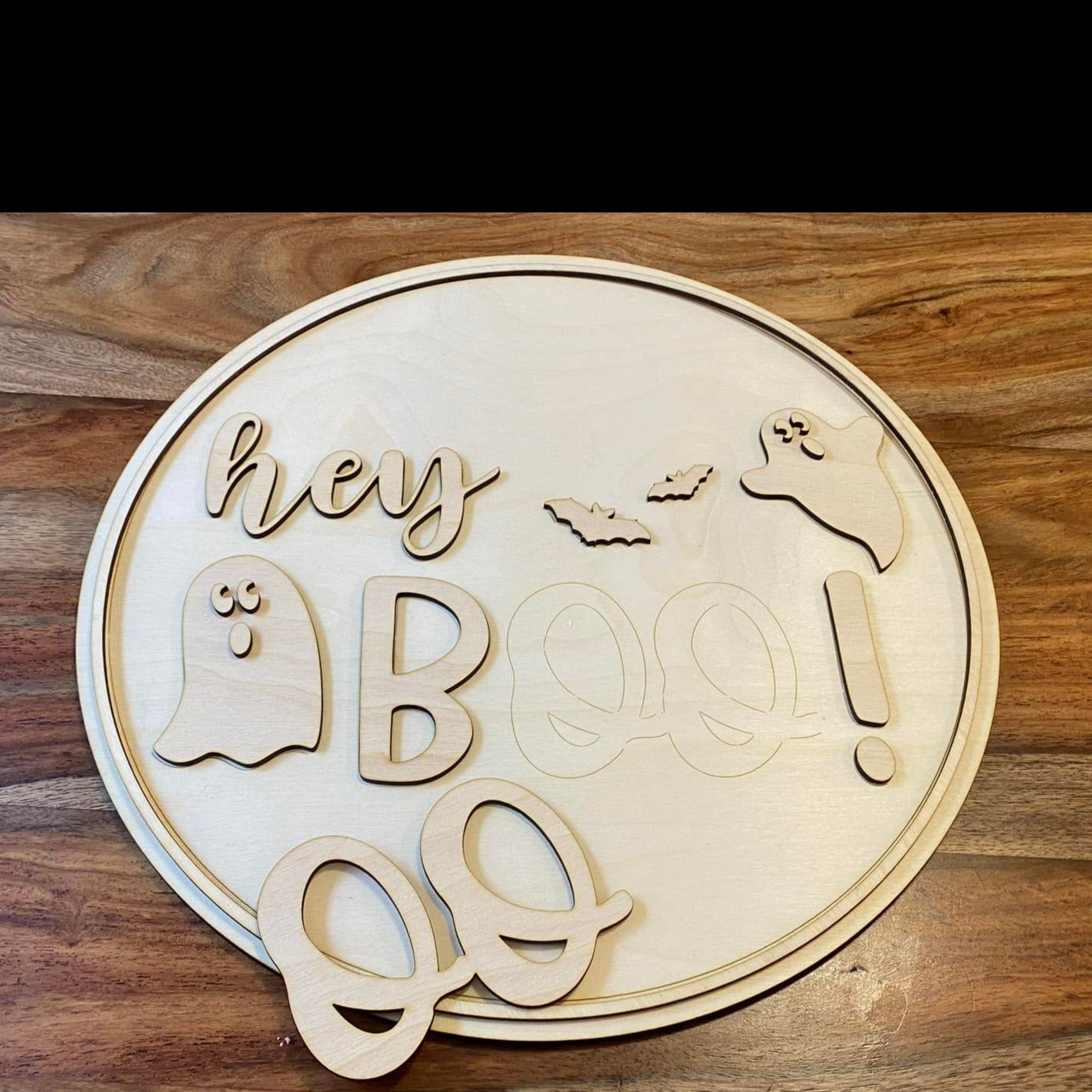 Hey Boo Door Hanger DIY Kit | Unfinished | Paint Your Own