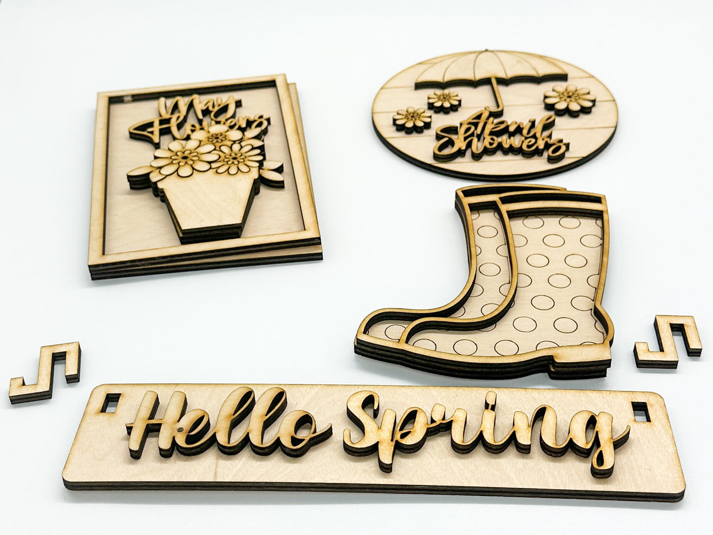 April Showers Spring DIY Kit | Unfinished Paint Your Own