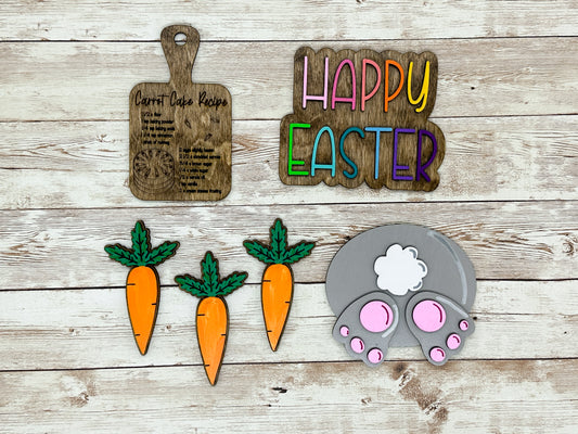 Easter Mini Tiered Tray Decor Set