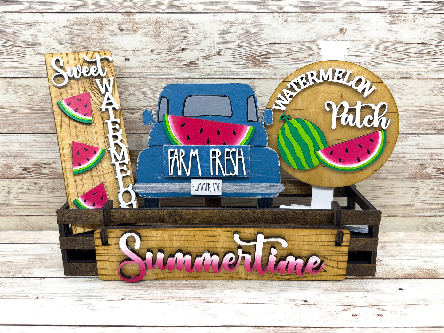 Watermelon Summertime Shelf Sitter Insert | Interchangeable Add On