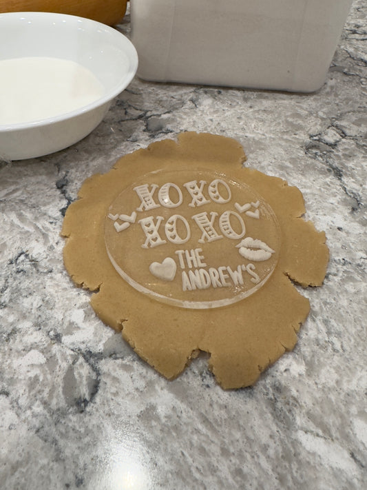 Personalized Valentine’s Cookie Stamp | XOXO Cookie Stamp | Holiday Baking | Unique Gift | Family Gift