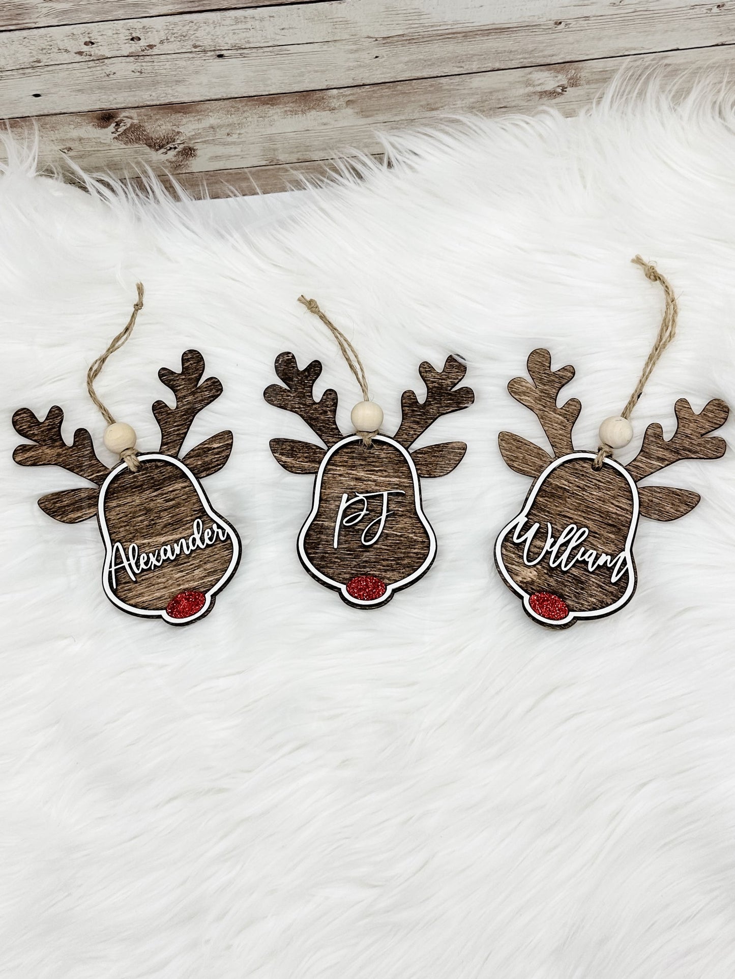 Reindeer Personalized Ornaments