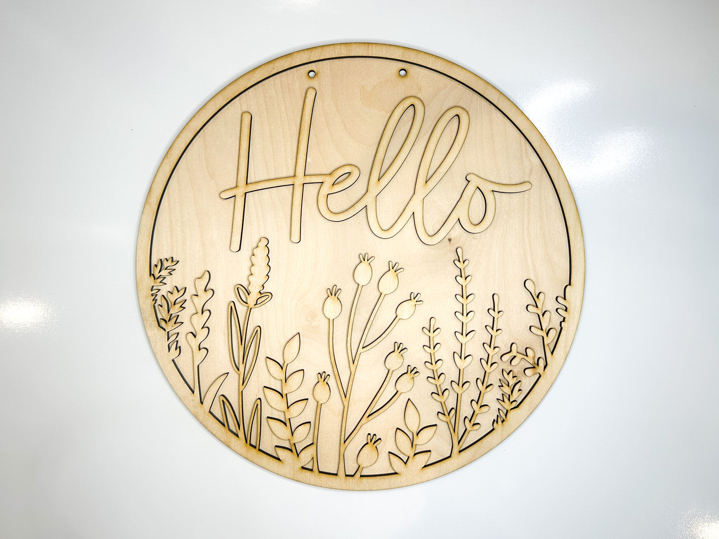 Hell Wildflower Door Hanger DIY Kit | Unfinished | Paint Your Own
