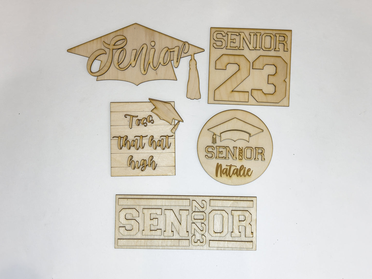 Senior | Graduation Tiered Tray DIY Kit | Unfinished Paint Your Own